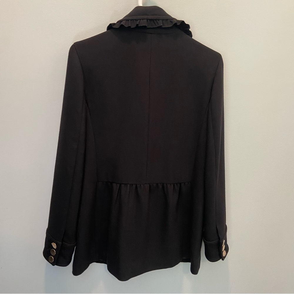 Crown & Ivy Elegant Black Pea Coat - Picture 6 of 9